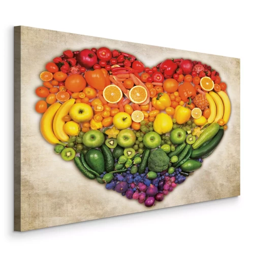 Bild Eine Harmonie aus Farben und Aromen in Form eines Herzens