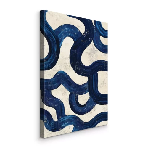 Bild Dynamische blaue Streifen im Weltraum