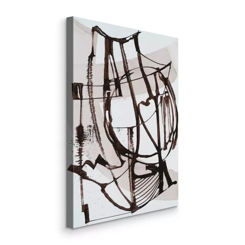 Bild Ausdruck der Konturen der braunen Linie