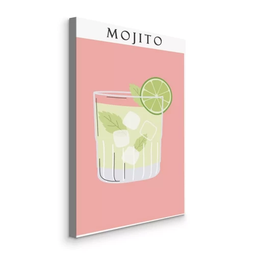 Bild Mojito mit grünen Minzblättern und frischer Limette