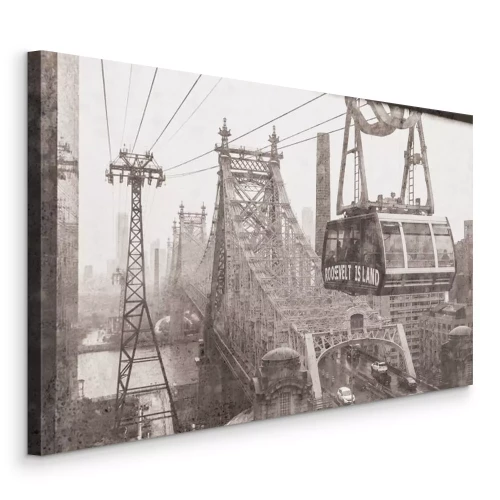 Bild Ein Eisenbahnviadukt in Schwarzweiß