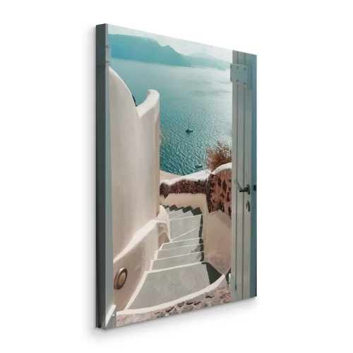 Bild Die malerische griechische Insel Santorin und das blaue Meer