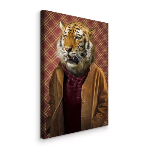 Bild Eine Fantasiegestalt eines Mannes mit einem Tigerkopf.