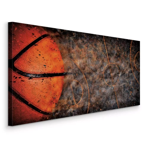 Bild Ein Ausschnitt des Balls und die Linien des Spielfelds