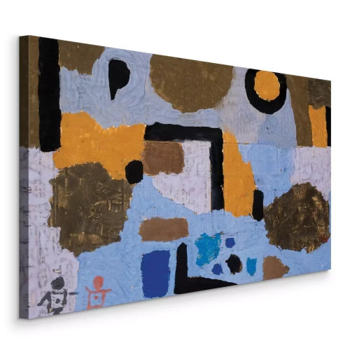 Bild Schwarze Linien und farbenfrohe abstrakte Formen