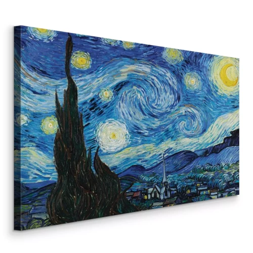 Bild Eine malerische Stadt im Mondlicht