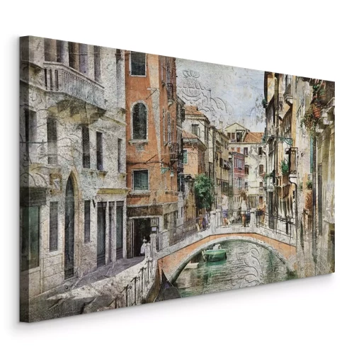 Bild Eine Steinlandschaft mit einer malerischen Brücke