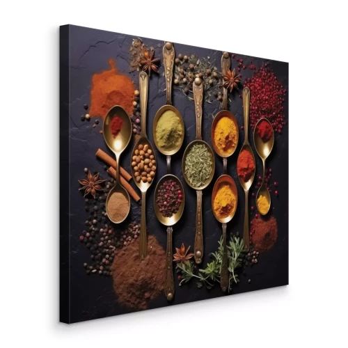 Bild Aromatische Gewürze in verschiedenen Farben