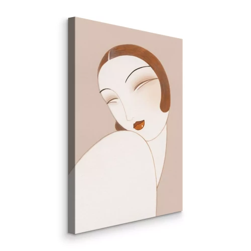 Bild Abstraktes Porträt einer Frau mit geometrischen Formen