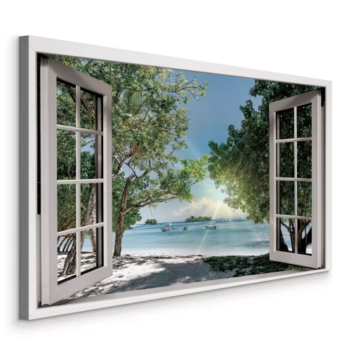 Bild Blick auf die Bucht mit weißem Sand