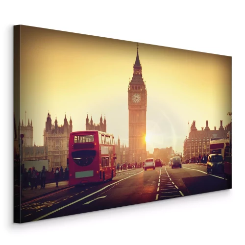 Bild Abendliches Leuchten auf den Straßen Londons