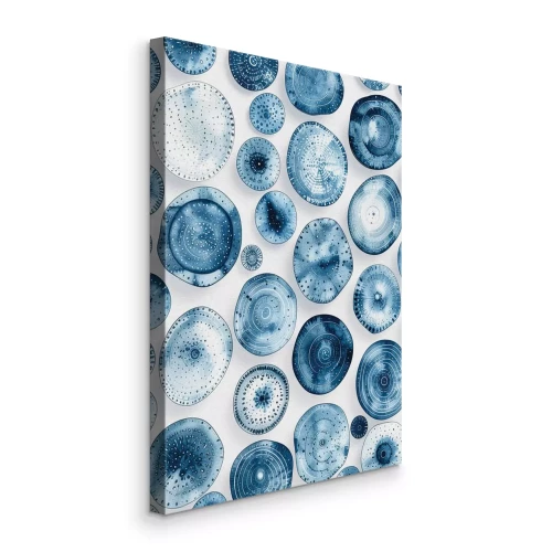 Bild Zarte blaue Aquarelltropfen