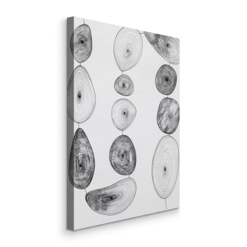 Bild Eine Reihe miteinander verbundener Spiralkreise