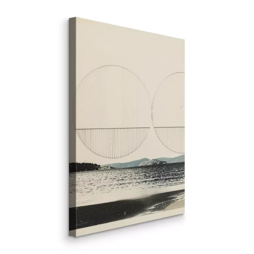 Bild Minimalistische Sonnen über der Meereslinie