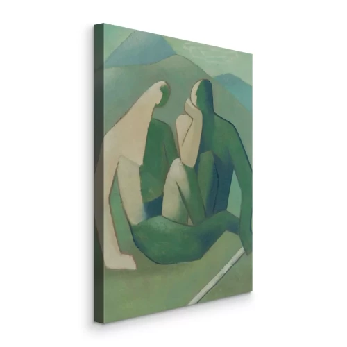 Bild Berglandschaft mit geometrischen Figuren