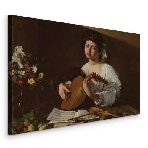 Bild Eine bezaubernde Figur einer Frau mit einer Laute