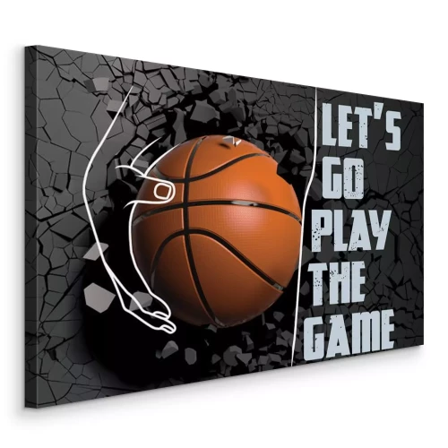 Bild Basketball auf einer Betonmauer mit Beschriftung