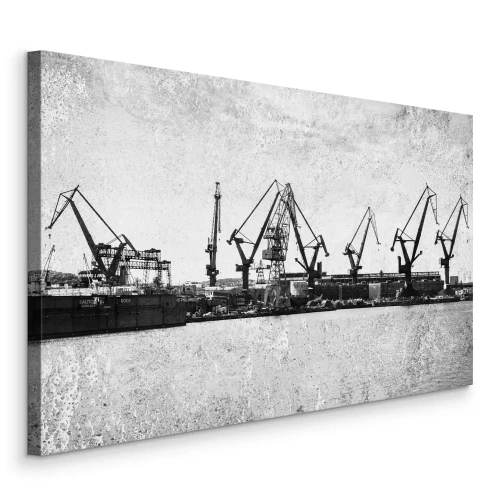 Bild Blick auf die Danziger Werft vom Wasserweg aus