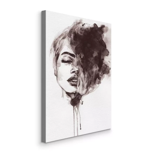 Bild Porträt einer Frau in Grautönen