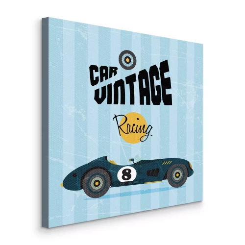 Bild Typografie im Stil der 50er Jahre mit Rennsport-Flair