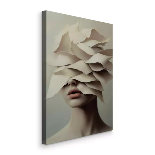 Bild Ein künstlerisches Porträt einer Frau in Form von Abstraktion