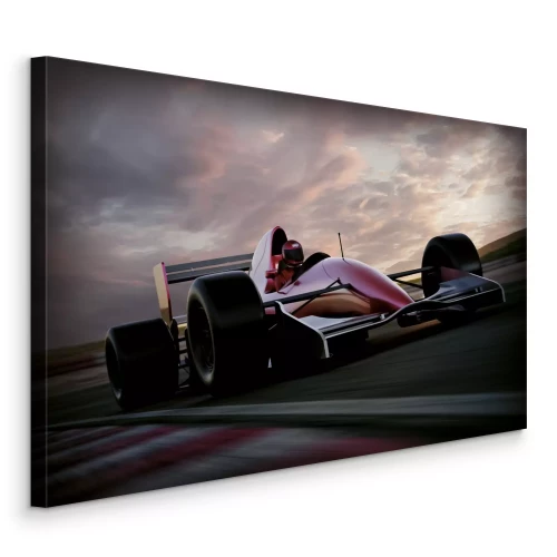 Bild Das Rennauto während eines dynamischen Rennens