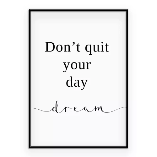 Poster Motivationstext: Gib nicht auf!