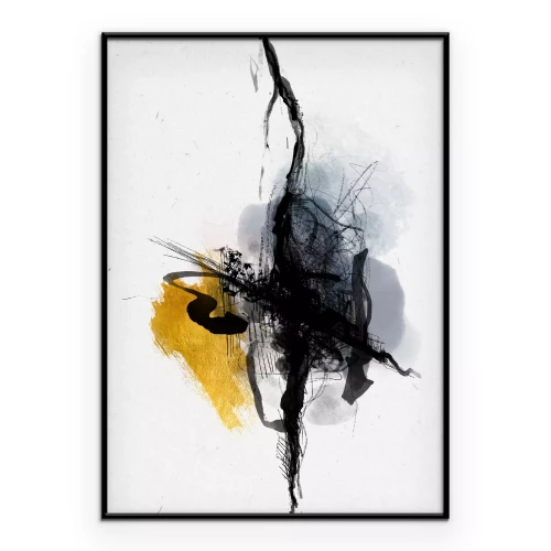 Poster Minimalistischer Tintenabdruck