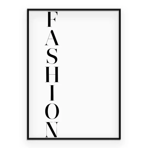 Poster Vertikale Beschriftung in eleganter Typografie