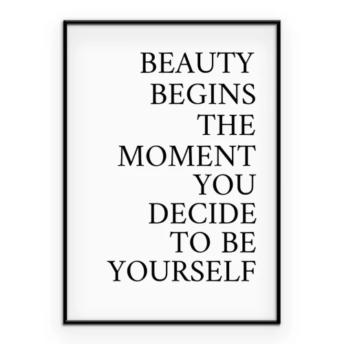 Poster Motivierende Inschrift mit einer Botschaft