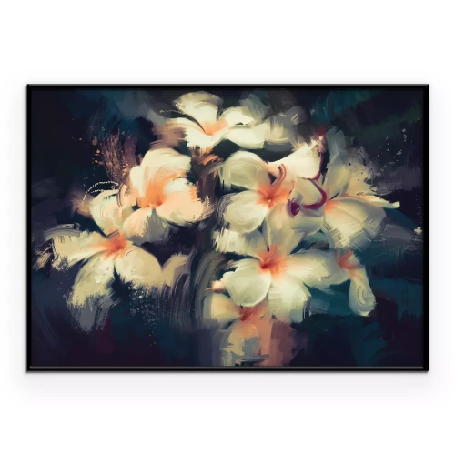 Poster Malerische Blütenblätter, zartes Leuchten