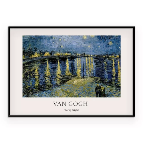 Poster Klassische Kunst mit Sternenhimmel