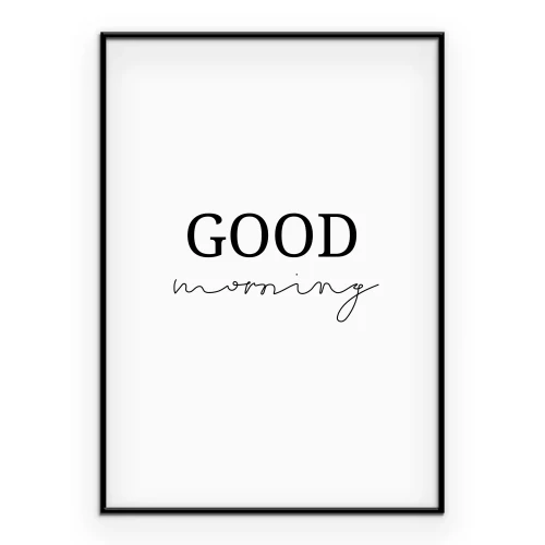 Poster Positive minimalistische Typografie