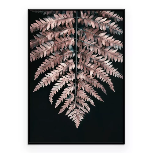 Poster Ein zarter Farn in einem pudrigen Farbton