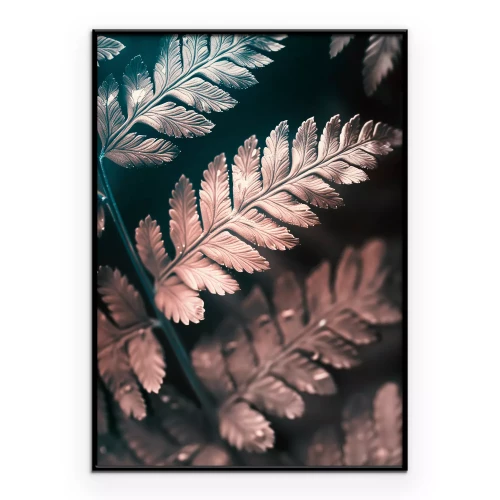 Poster Ein zarter Farn in Pastelltönen