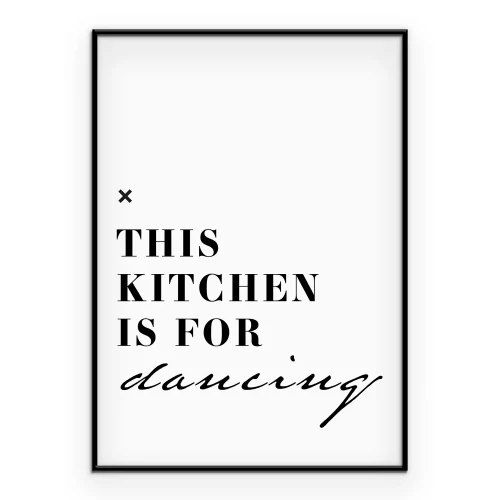 Poster Ein minimalistischer Text über das Tanzen