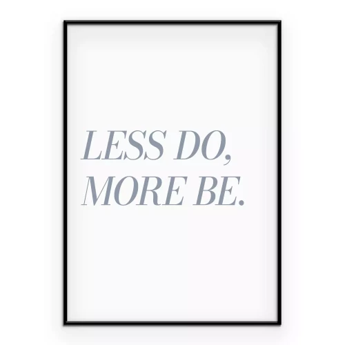 Poster Zitat in hellgrauer Typografie