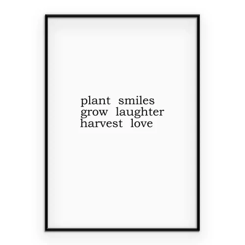 Poster Zarte poetische Typografie