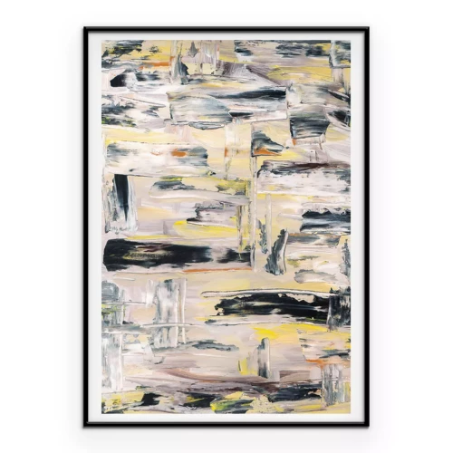 Poster Ein kreatives Muster, das mit Maltechniken erstellt wurde