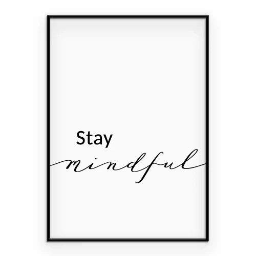 Poster Schwarze schreiben über Bewusstsein