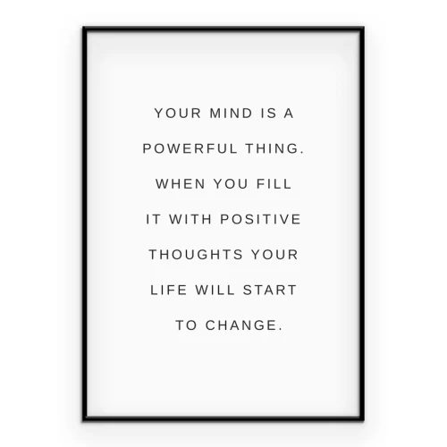 Poster Motivationstext über den Geist