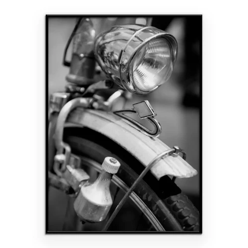 Poster Vintage-Fahrradlampe