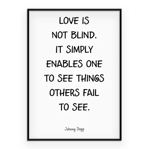 Poster Minimalistische Grafik mit einer inspirierenden Idee