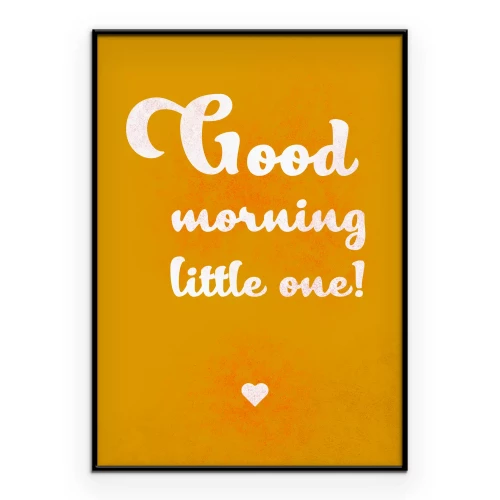 Poster Fröhliche Grafiken mit einem Herz und Inschriften