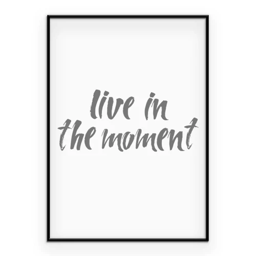 Poster Eine zarte Inschrift mit einem inspirierenden Zitat