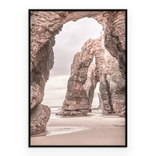 Poster Malerische Felsenklippen am Meer
