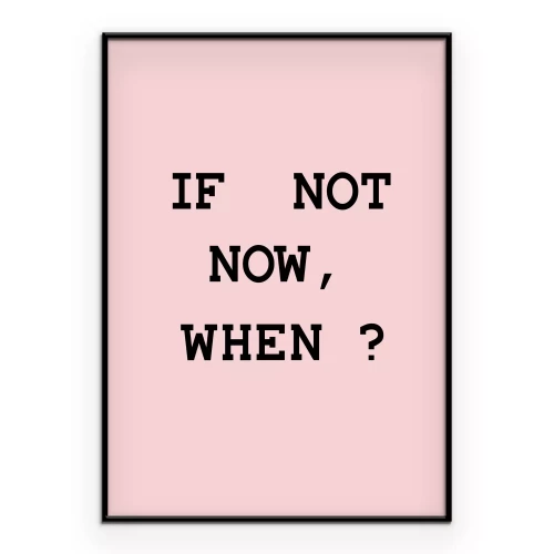 Poster Motivationstext auf rosa Hintergrund