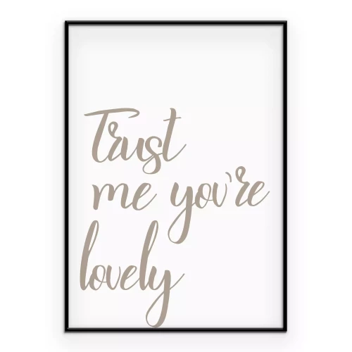 Poster Freundliche Worte der Unterstützung und Komplimente