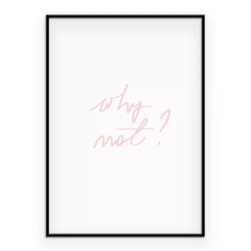 Poster Minimalistische Schrift in Hellrosa