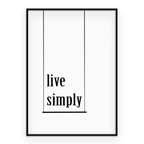 Poster Grafiken mit minimalistischem Motto